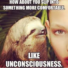 Sloth whispering into ear