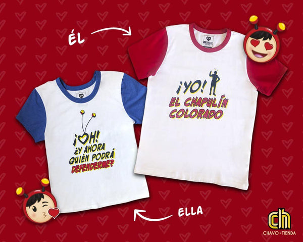 T-shirt Pareja de Héroes, ¡Yo El Chapulín Colorado! - Ecart