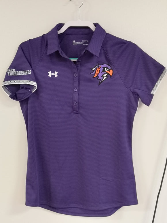 under armour purple polo