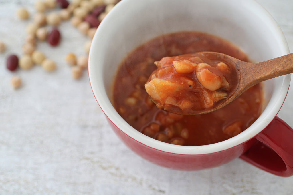 A bowl of barley soup