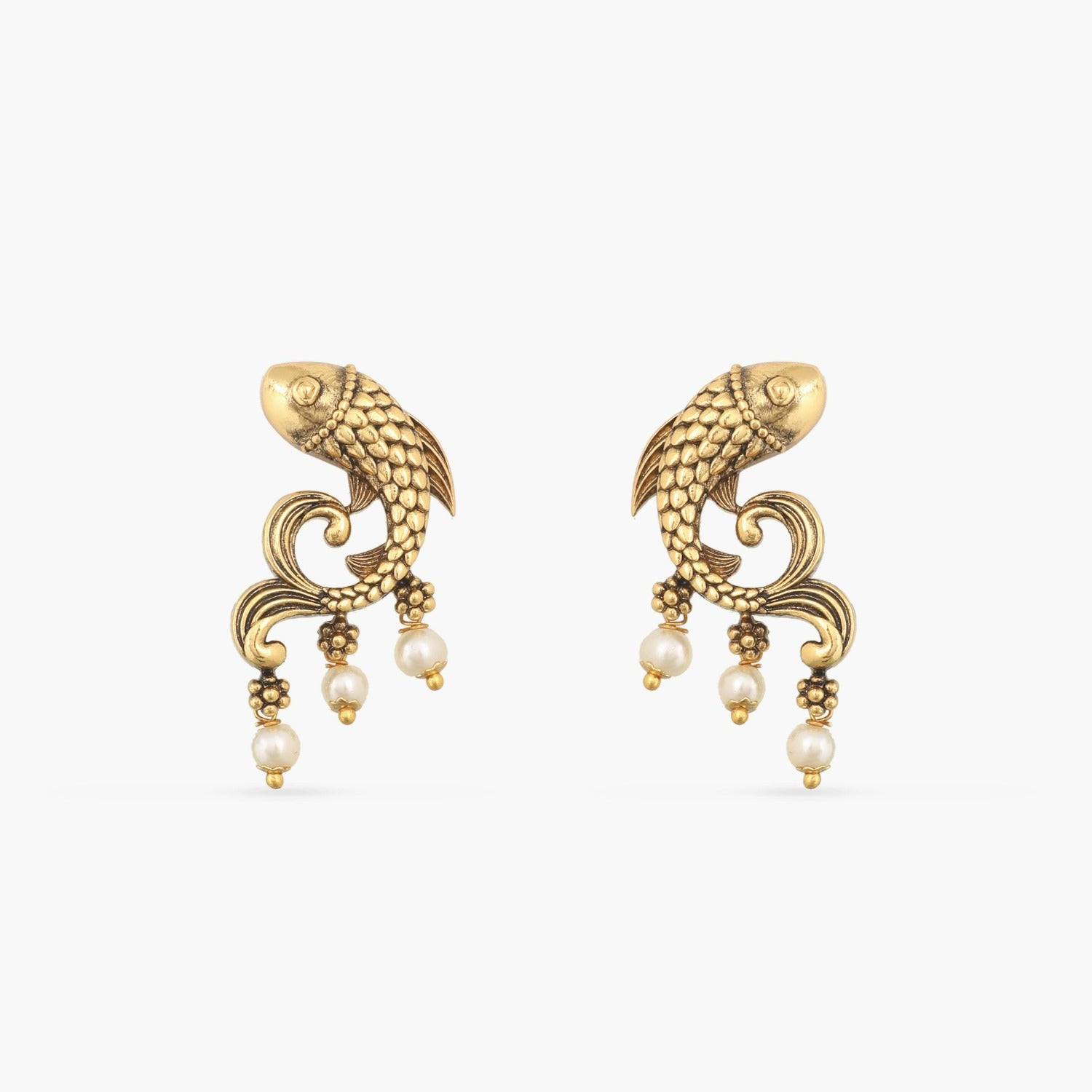 Janaksh Brass Oxidised Silver Fish Hook Earrings at Rs 149/pair in