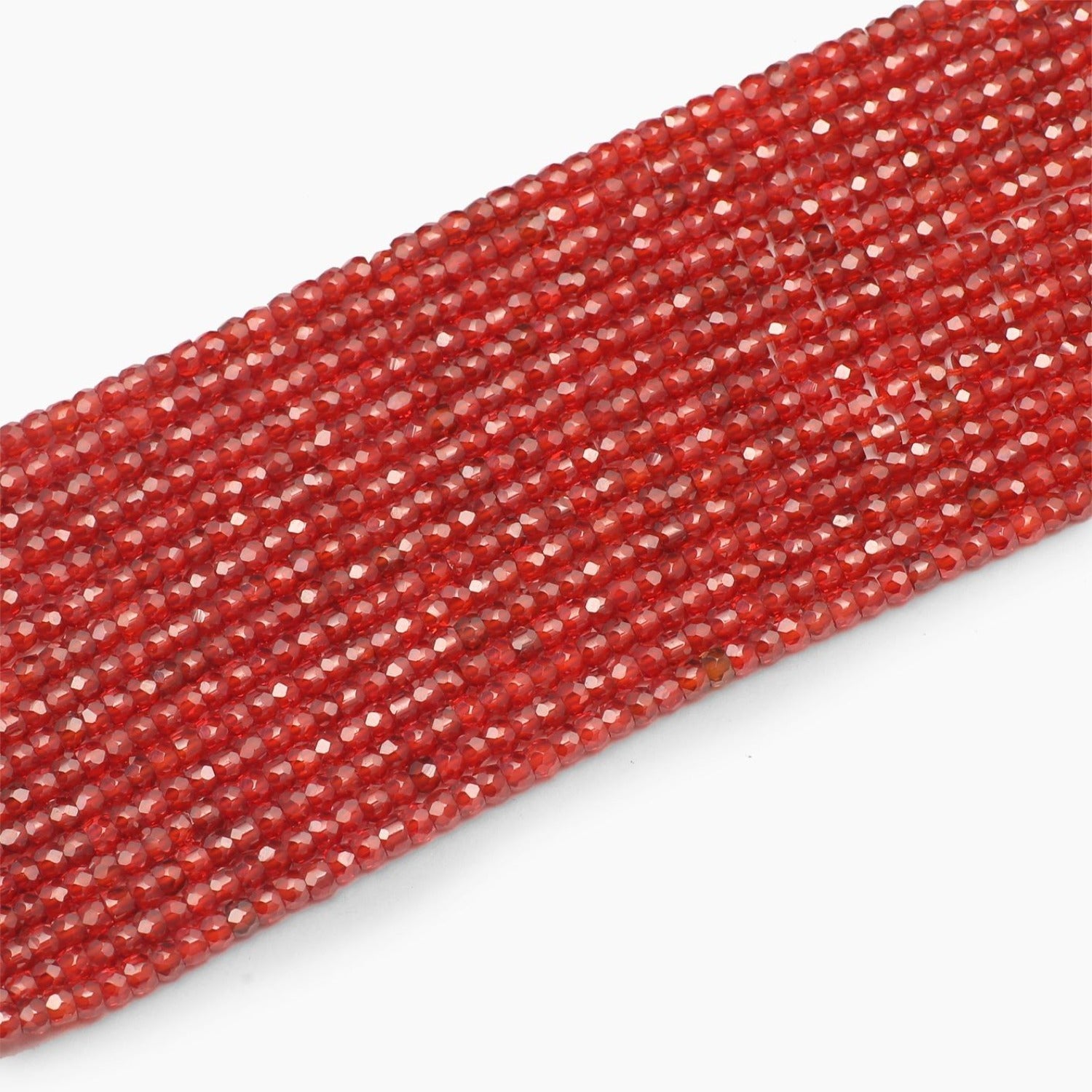 Red Twisted Diamond Beads - 50 Pieces – Bead Goes On