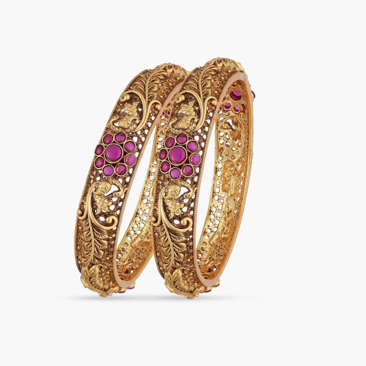 gold antique bangles with price