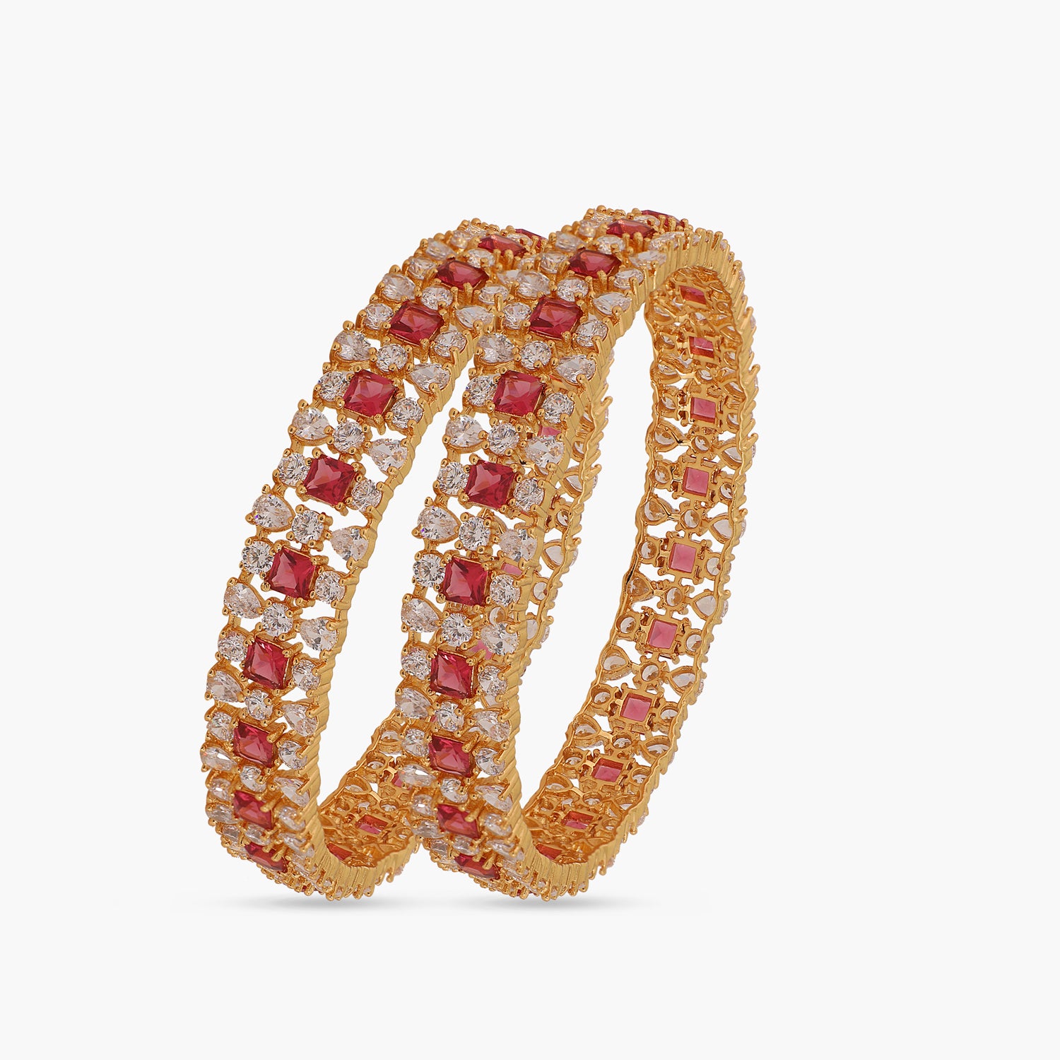 Satina Delicate CZ Bangles - Tarinika product image