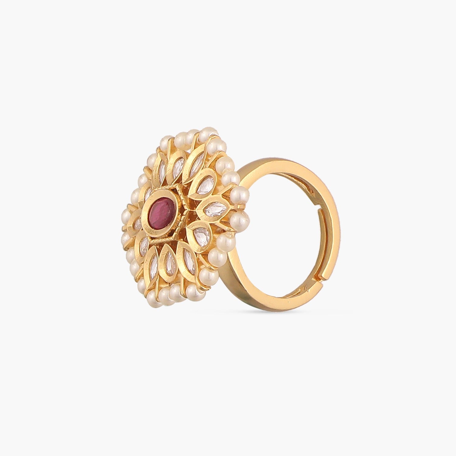 kundan cocktail ring