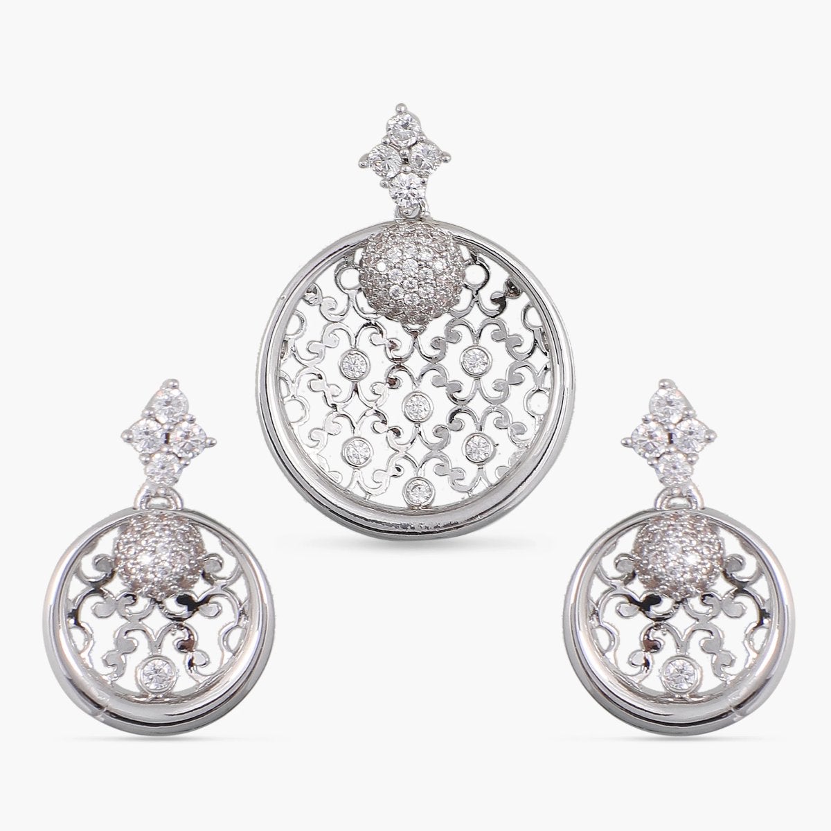 Buy Sani Nakshatra Cz Pendant Set Tarinika