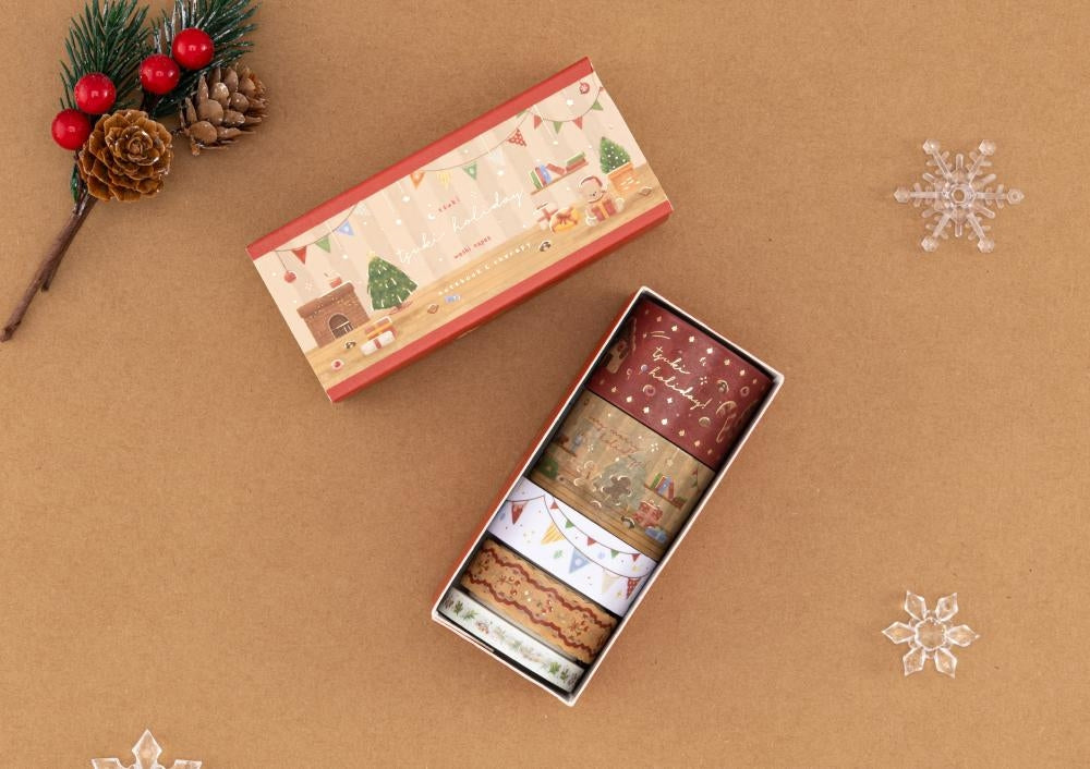 Tsuki Holiday Christmas Washi Tape Set ☾ – NotebookTherapy