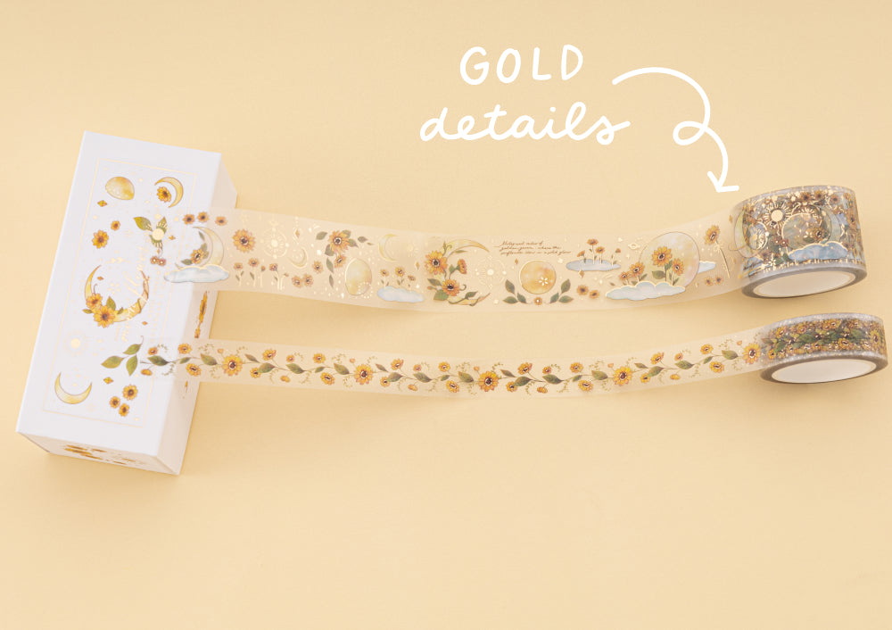 Rainbow Gold Foil Washi Tape - Original Design – The Primrose Corner