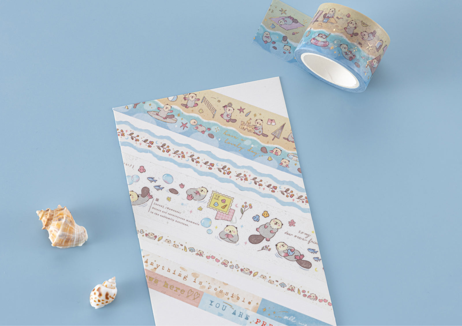 Otter Friends Washi Tape Set Photo