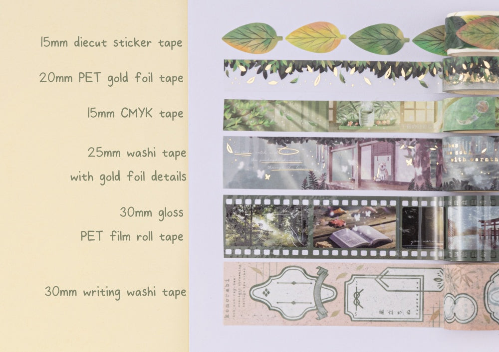 Forest aesthetic washi tapes