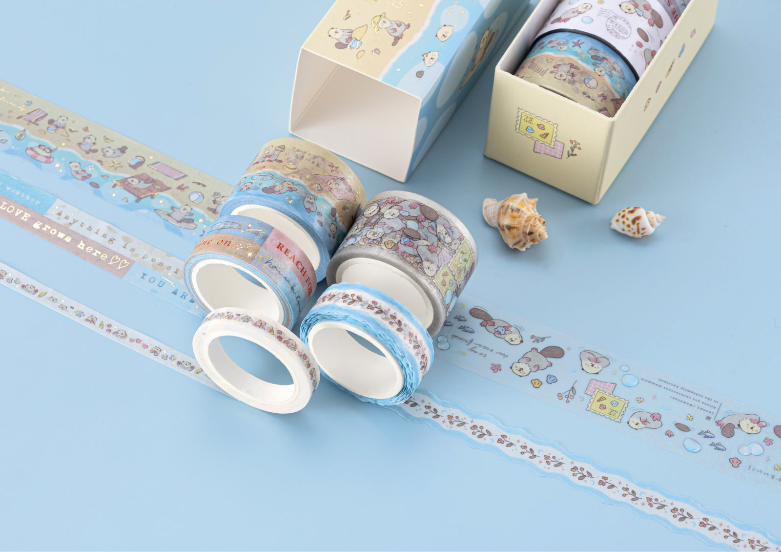 Otter Friends Washi Tape Set Photo