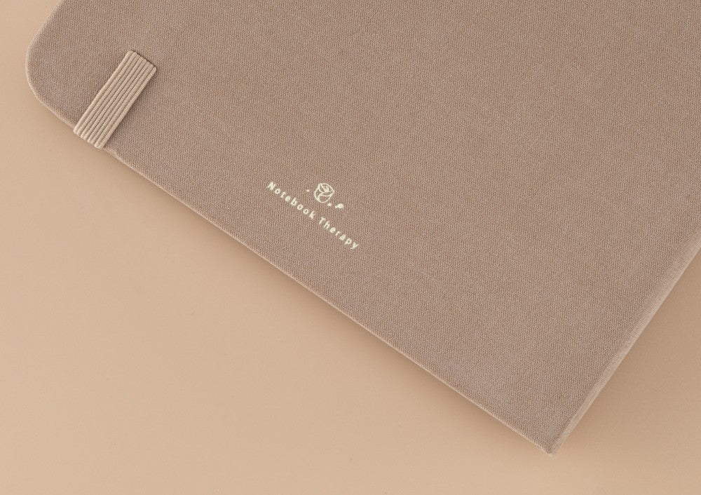 Back of Tsuki Stardust Dawn Bullet Journal by notebook therapy