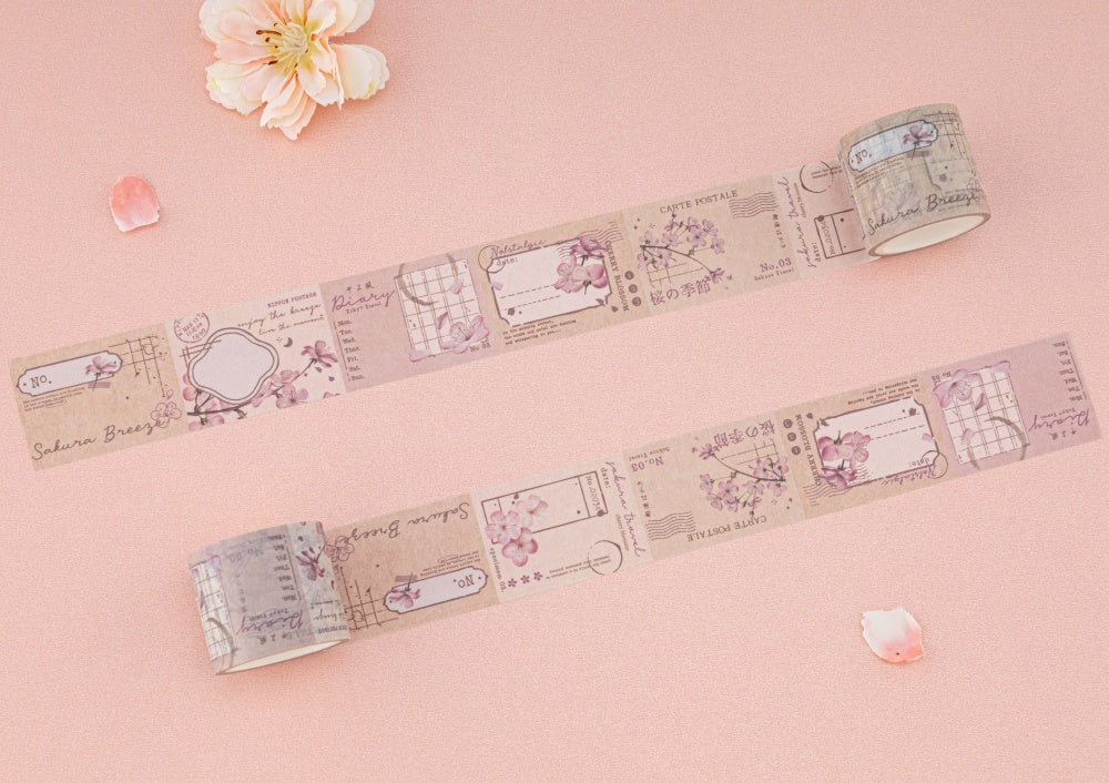 2x writing tape with sakura emblems