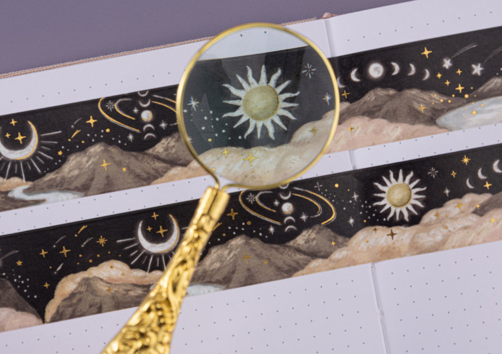 Lunar Mystery washi tape set opened drawer gift box