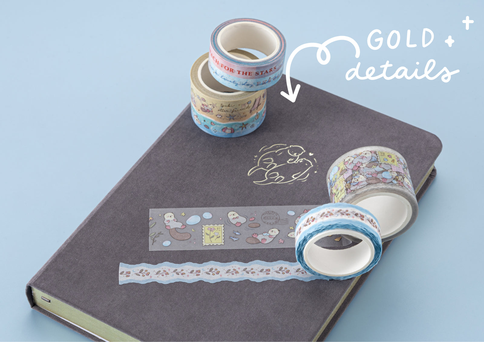 Otter Friends Washi Tape Set Photo