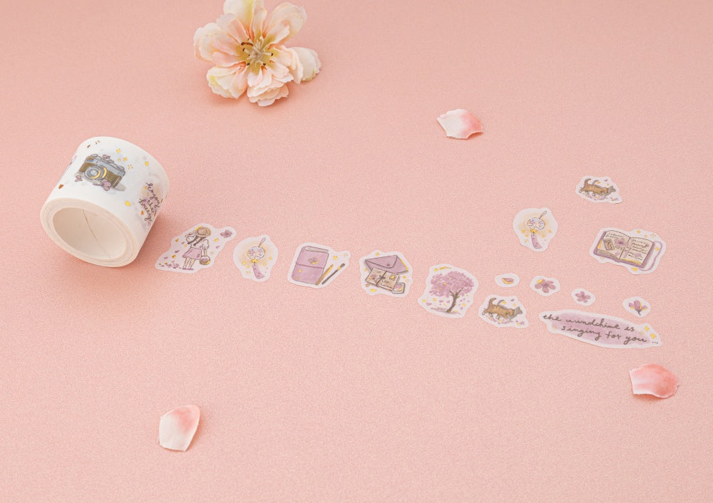 Sakura Breeze gift set sticker roll