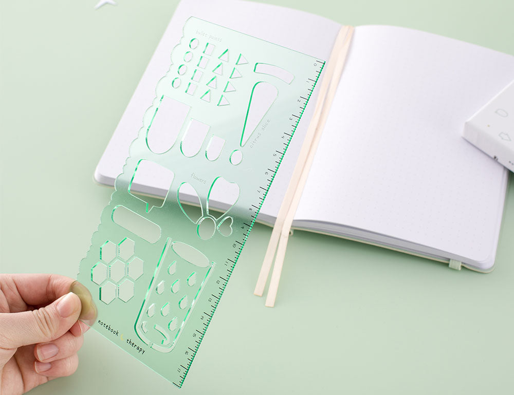 Mchoice 20 PCS Journal Stencil Plastic Planner Set for Journal