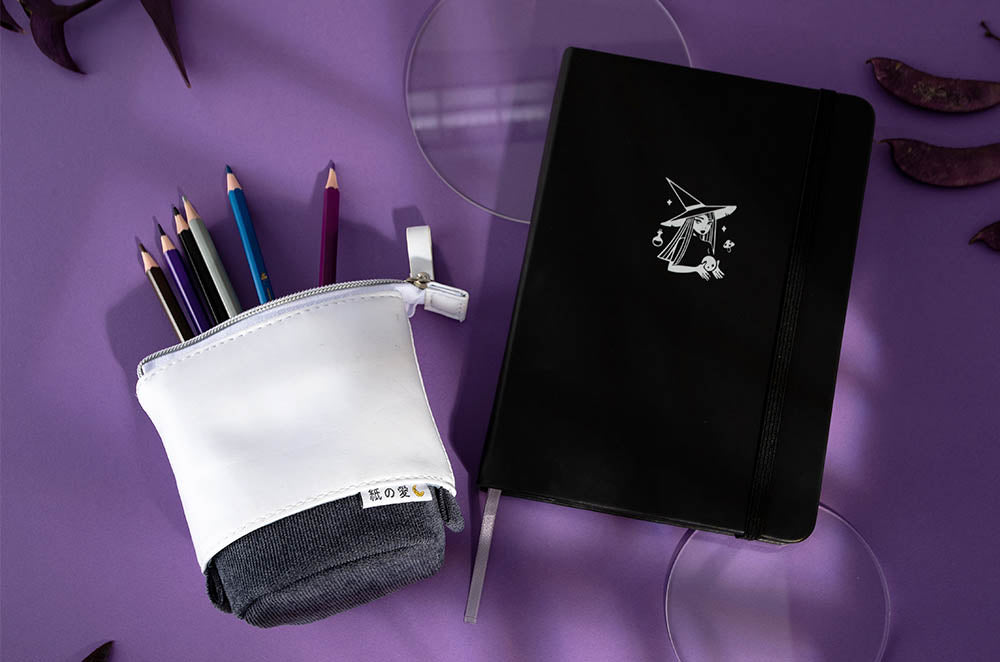 notebook and pencil case