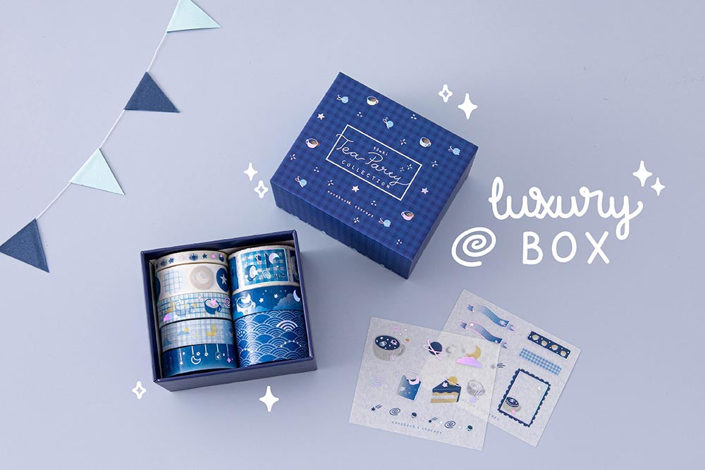 Blue with Foil Bubble Tea Washi Tape – Pretty Packages