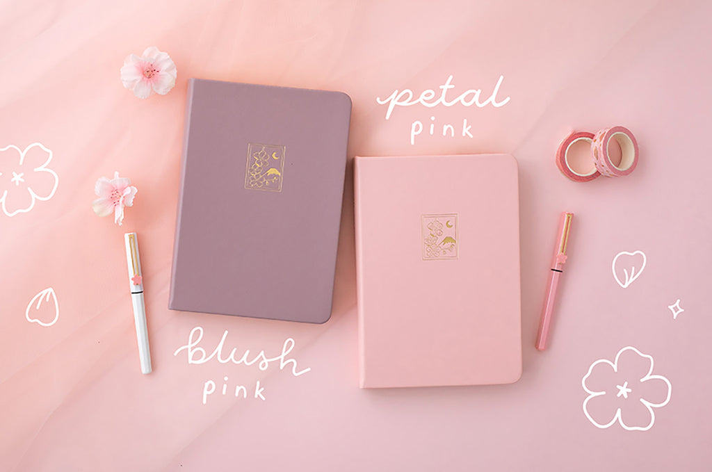 blush pink and petal pink sakura bullet journal variants