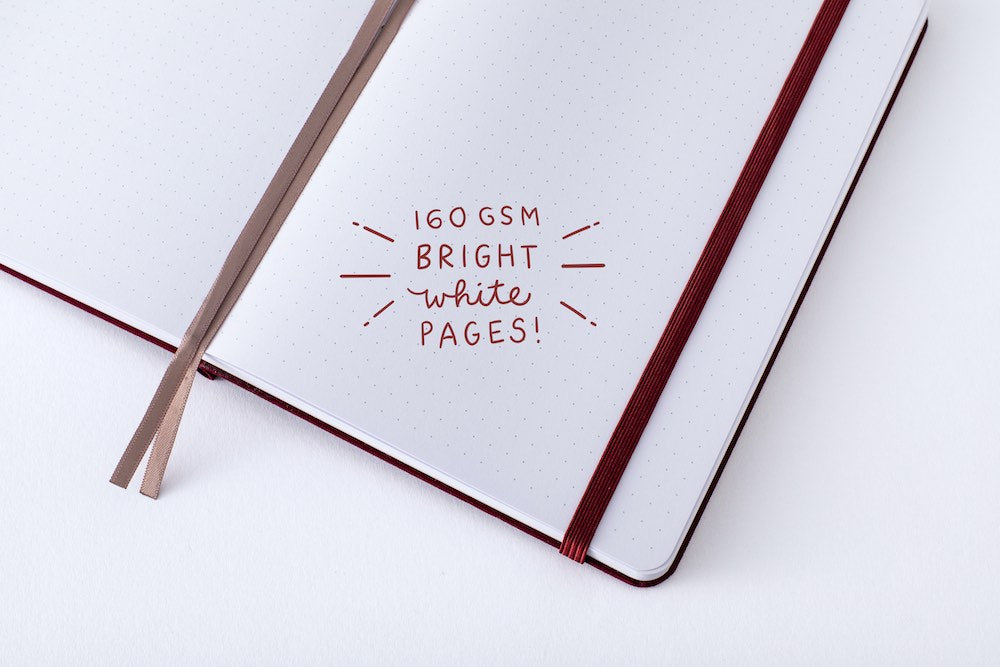 160gsm white pages