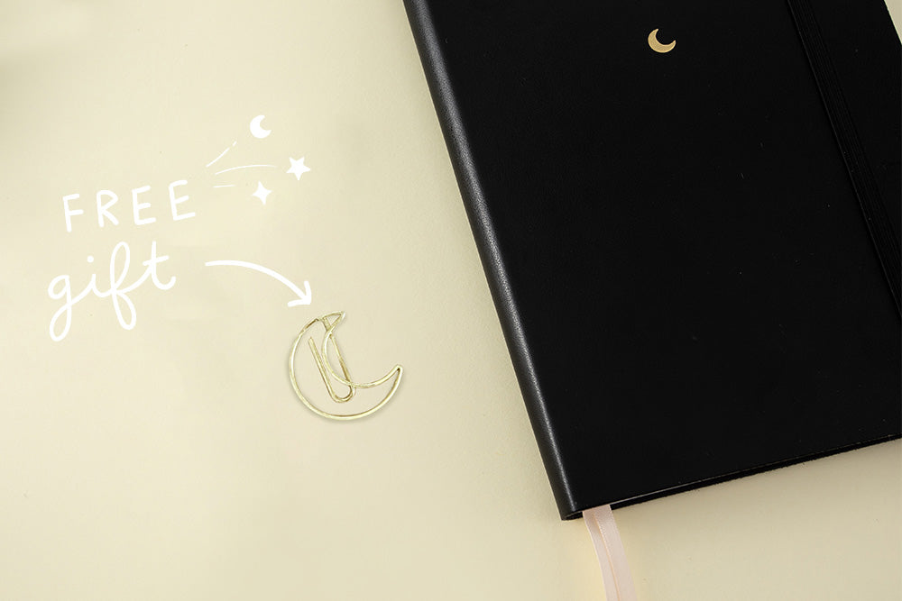 Tsuki 'Midnight Edition' Black Page Bullet Journal Notebook ☾ –  NotebookTherapy