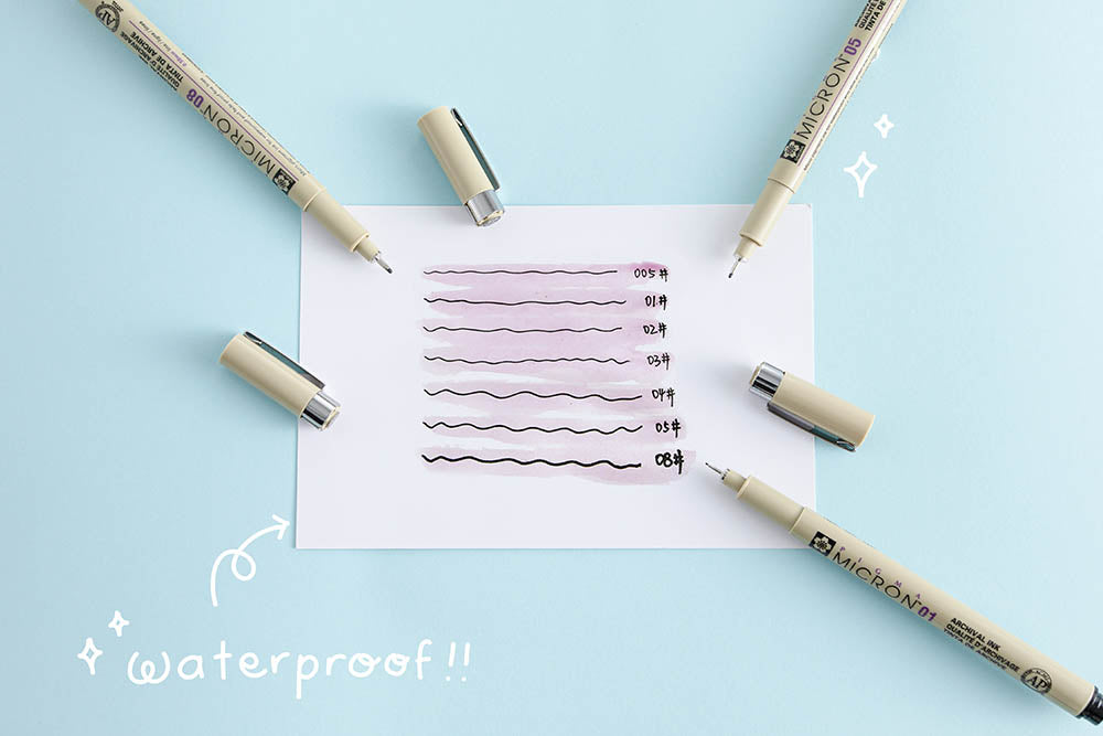 waterproof micron pen