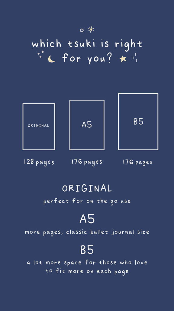 tsuki nighttime sizes