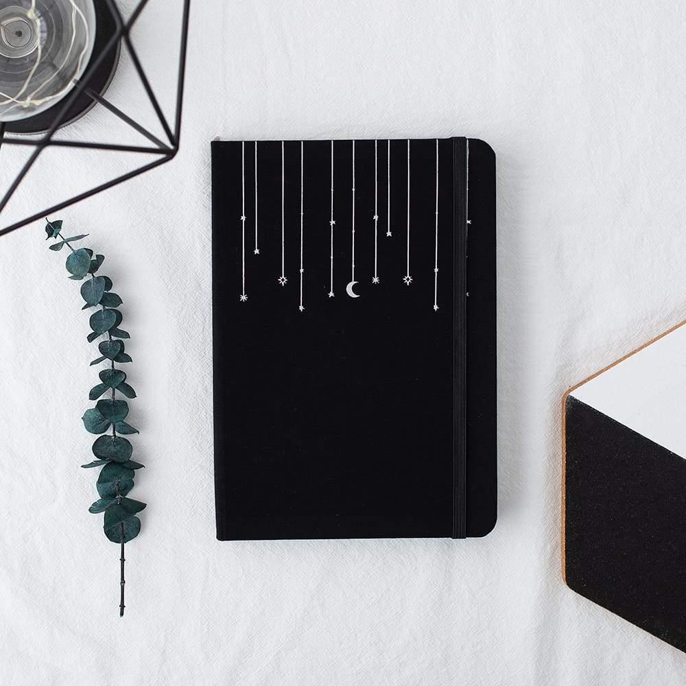 Tsuki 'Midnight Edition' Black Page Bullet Journal Notebook