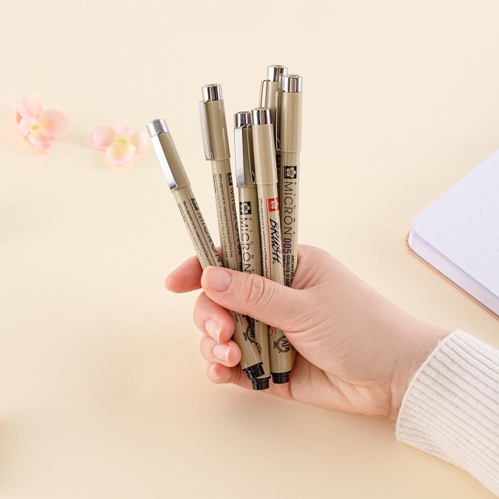 Mok Fascineren letterlijk Sakura Micron 6 Set Fineliner Pens – NotebookTherapy