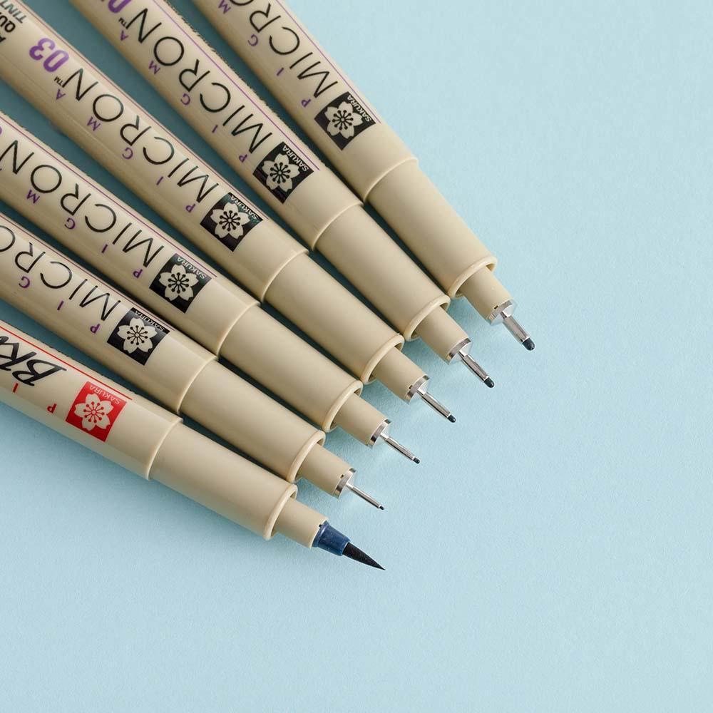 dreigen Spaans Allemaal Sakura Micron 6 Set Fineliner Pens – NotebookTherapy