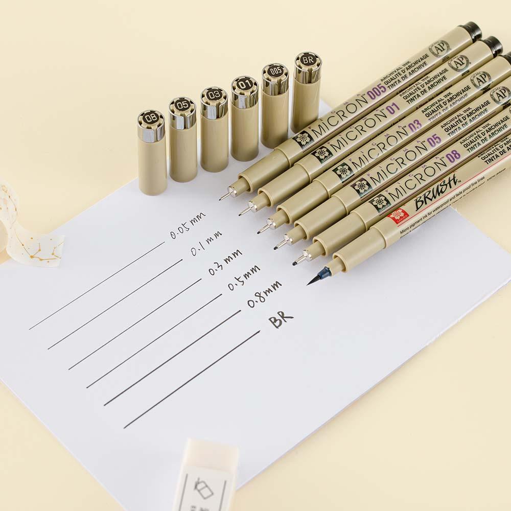 dreigen Spaans Allemaal Sakura Micron 6 Set Fineliner Pens – NotebookTherapy