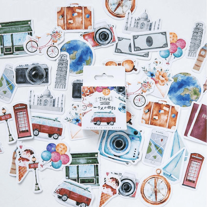 travel the world stickers