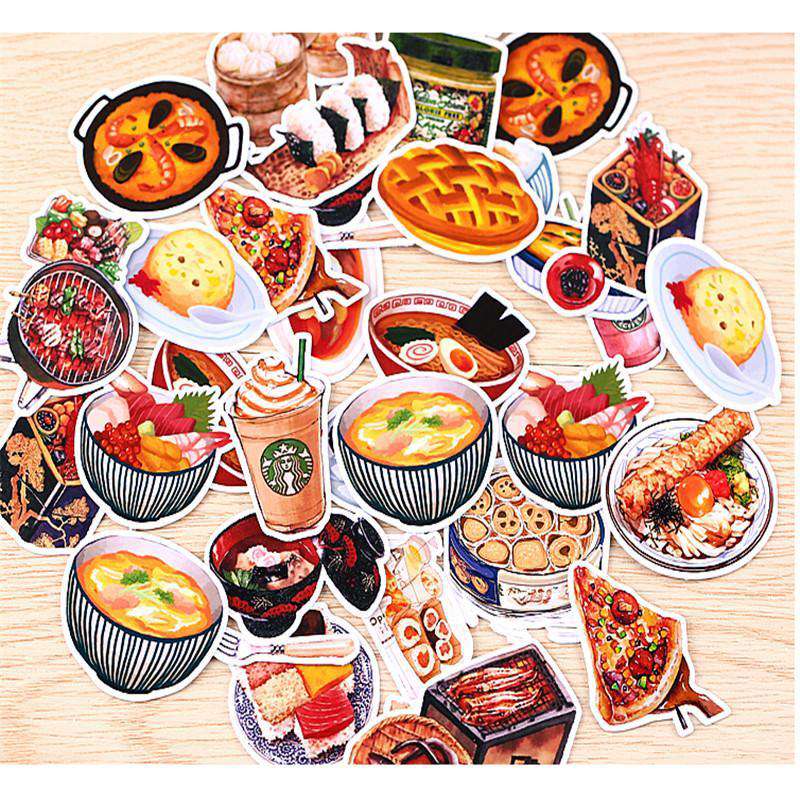 japanese food sticker set notebooktherapy