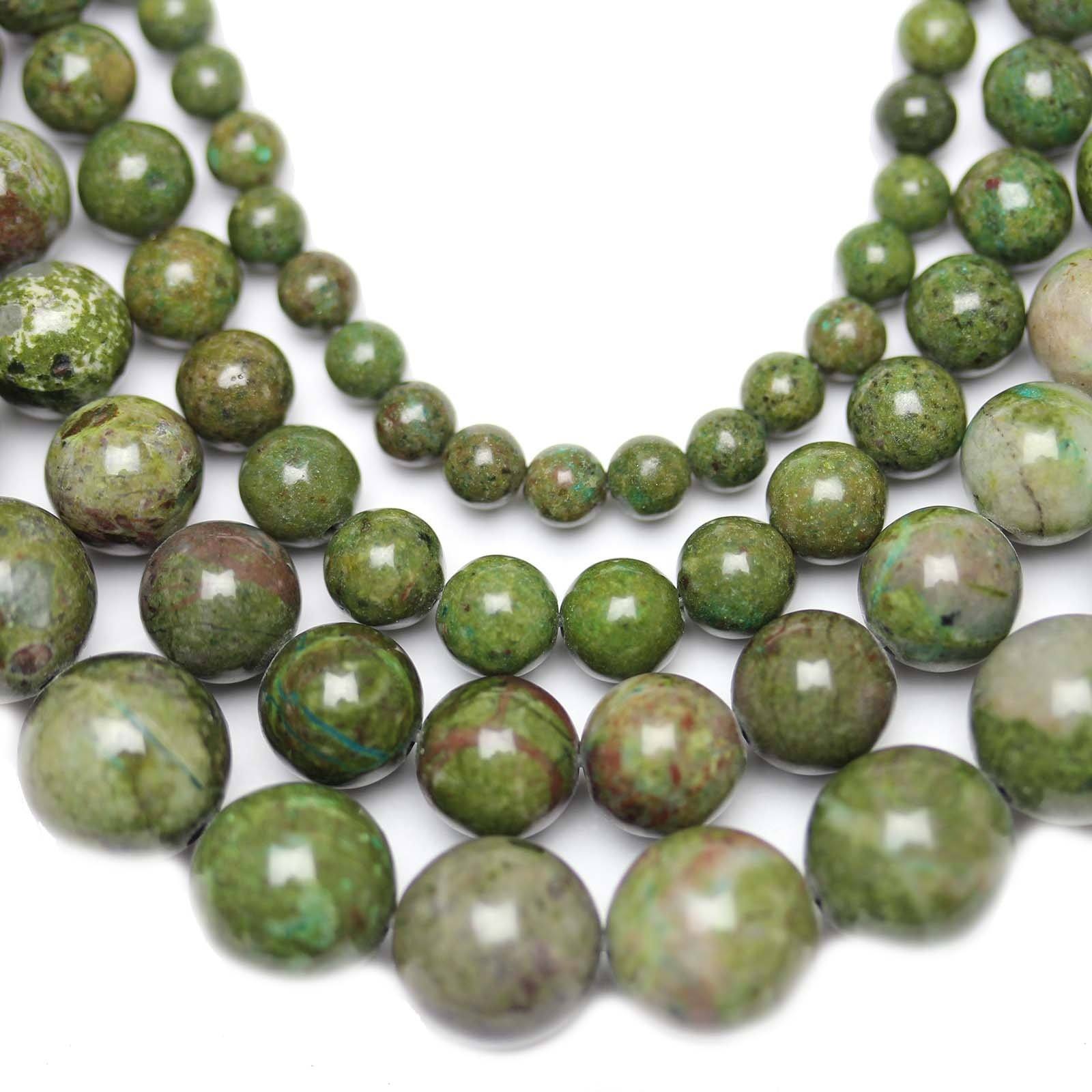 Multi Pack South African Dragon Blood Jasper Round Stone Beads Sizes 4mm 6mm 8mm 10mm 16 79 Beads