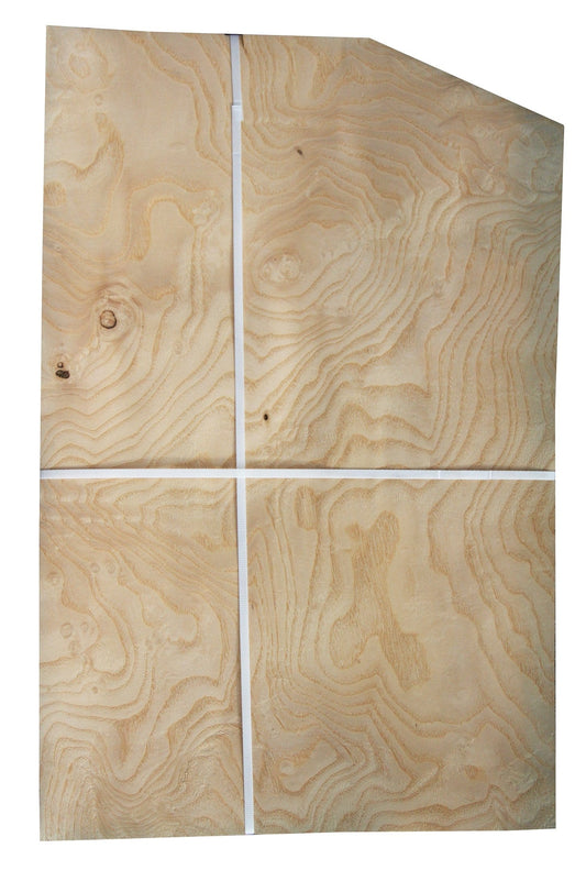 White Ash Burl Veneer Sheet (20-1/2" x 10-1/2")