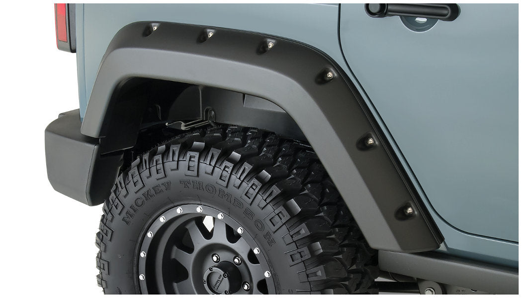 Bushwacker - Jeep Factory Coverage Pocket Style Fender Flares Rear Pai -  Dunks Performance