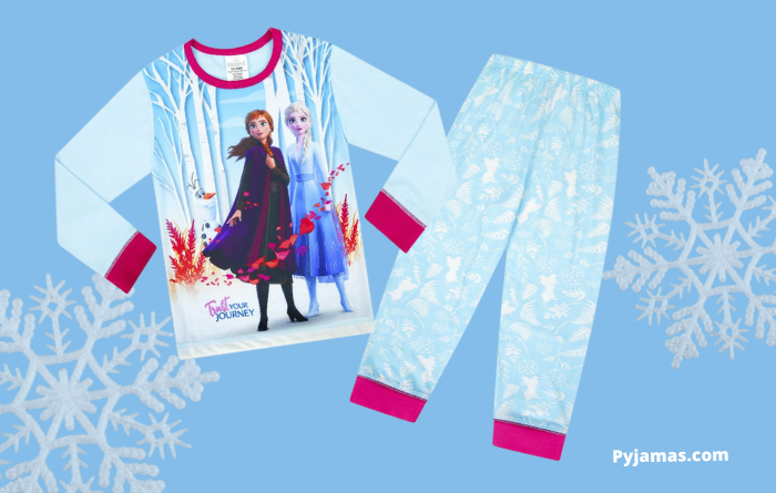 Girls Disney Frozen, Anna And Elsa Long Pyjamas