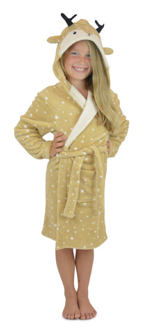 girls dressing gown deer