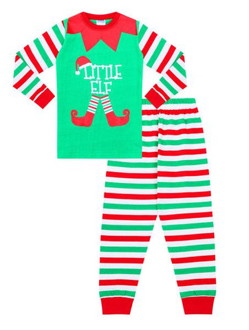 kids elf pyjamas