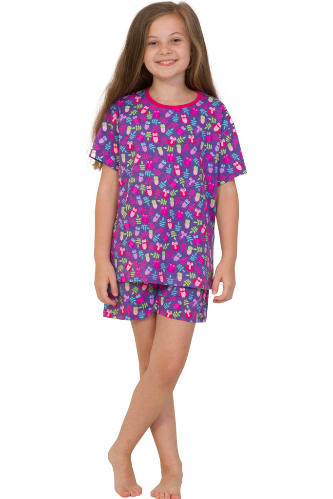 Girls Sleepy Owl Short Pyjamas – Pyjamas.com