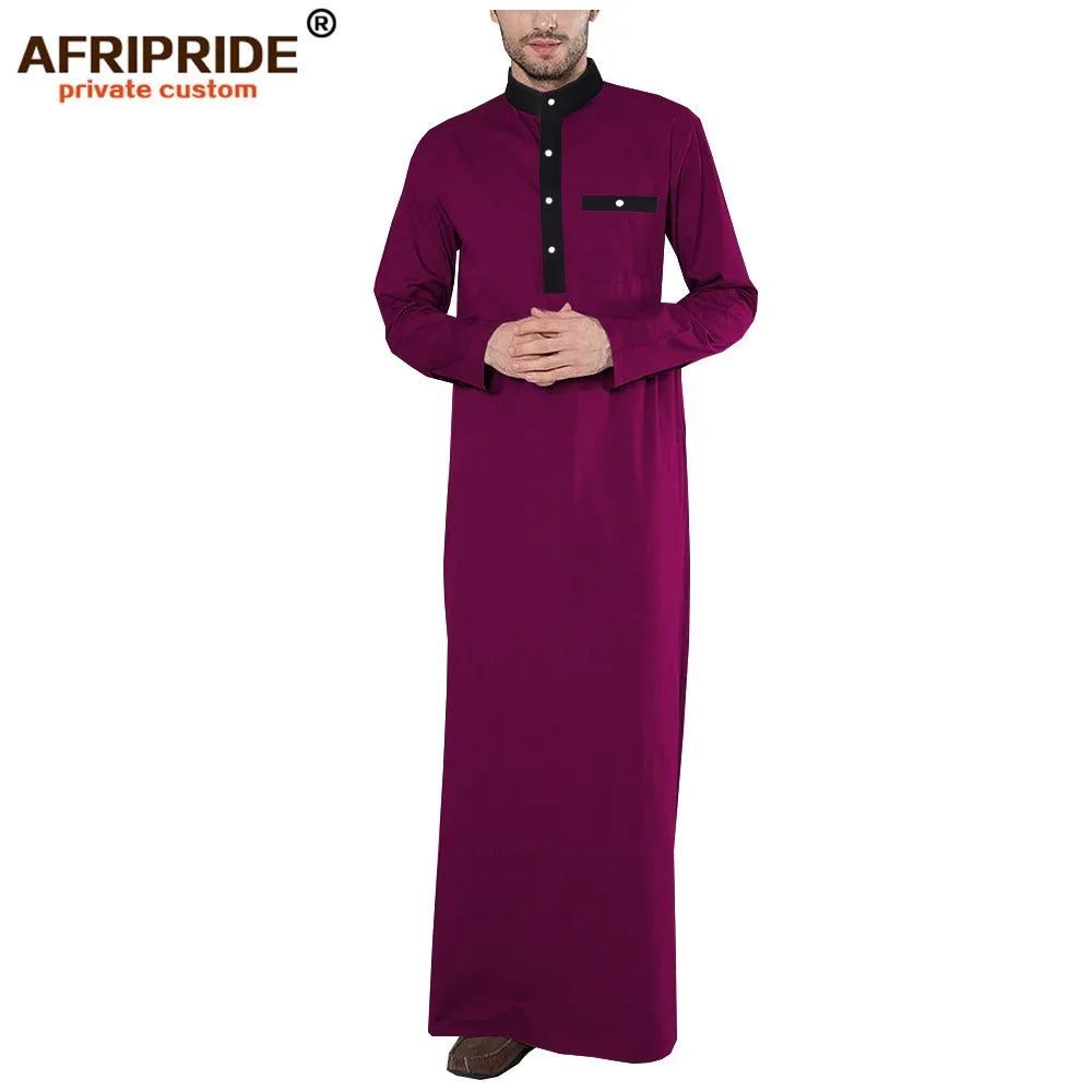 Men's Cotton Jubba Thobe – Tailored Elegance for All Seasons M250207
