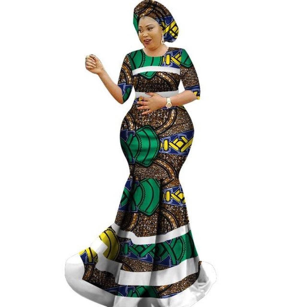 African Style Top and Long Skirt For Women Cotton Print Kitenge Ankara ...