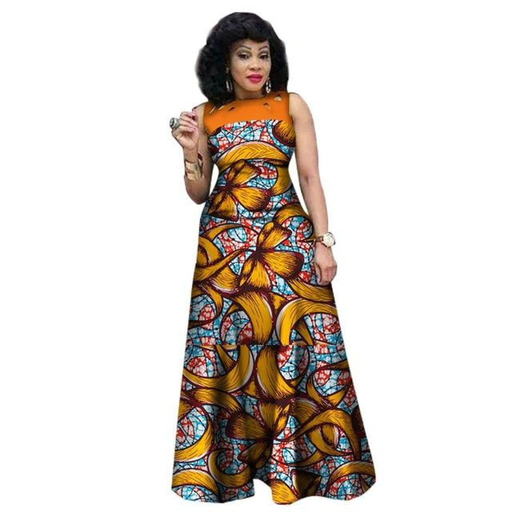 sleeveless kitenge dress