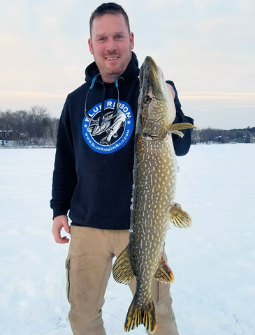 Minneapolis Ice Fishing Guide Josh Stevenson Northern Pike in the Twin Cities
