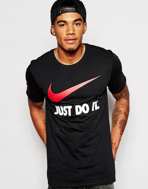 camiseta nike negra hombre