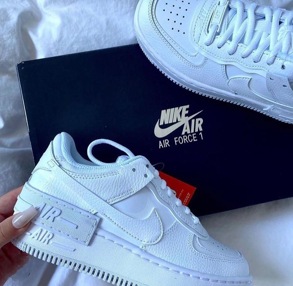 nike air force 1 shadow blanco y negro