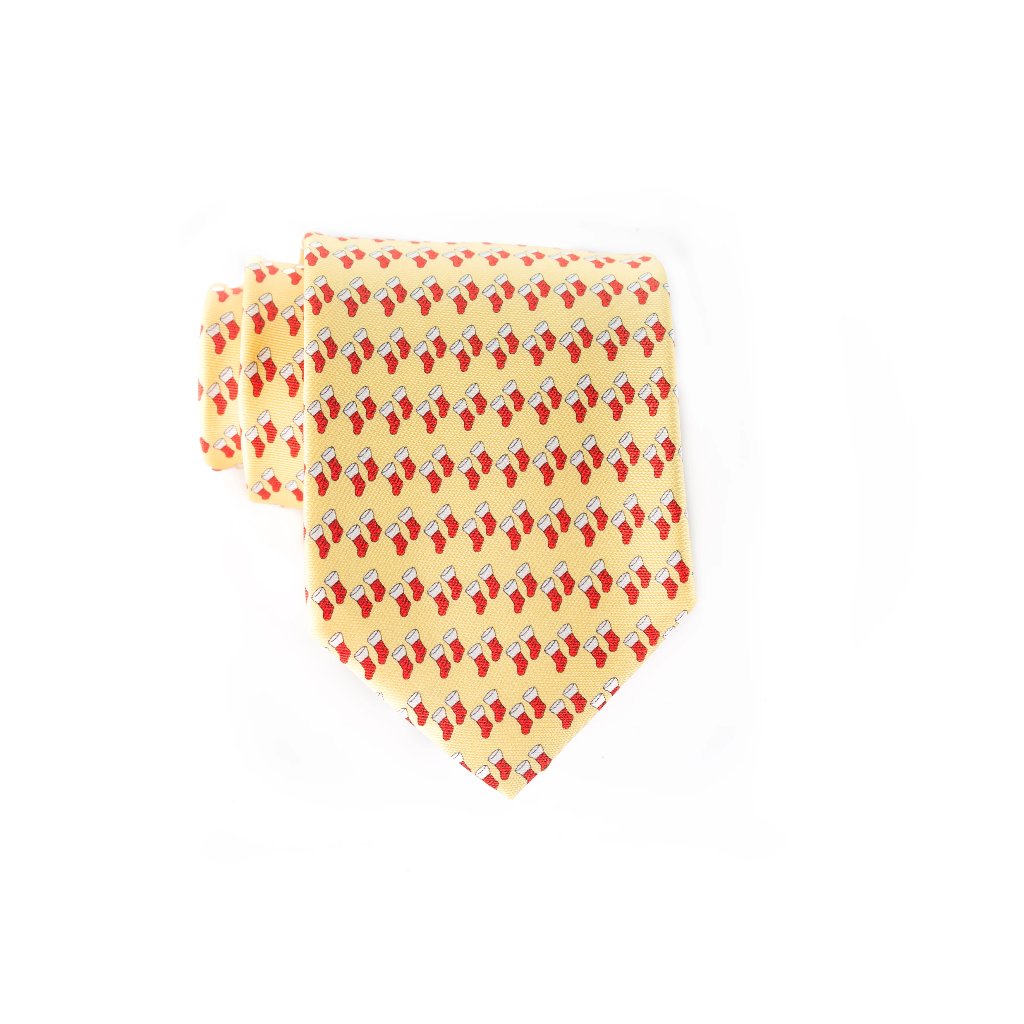 Xmas Stockings - Print Regular Tie