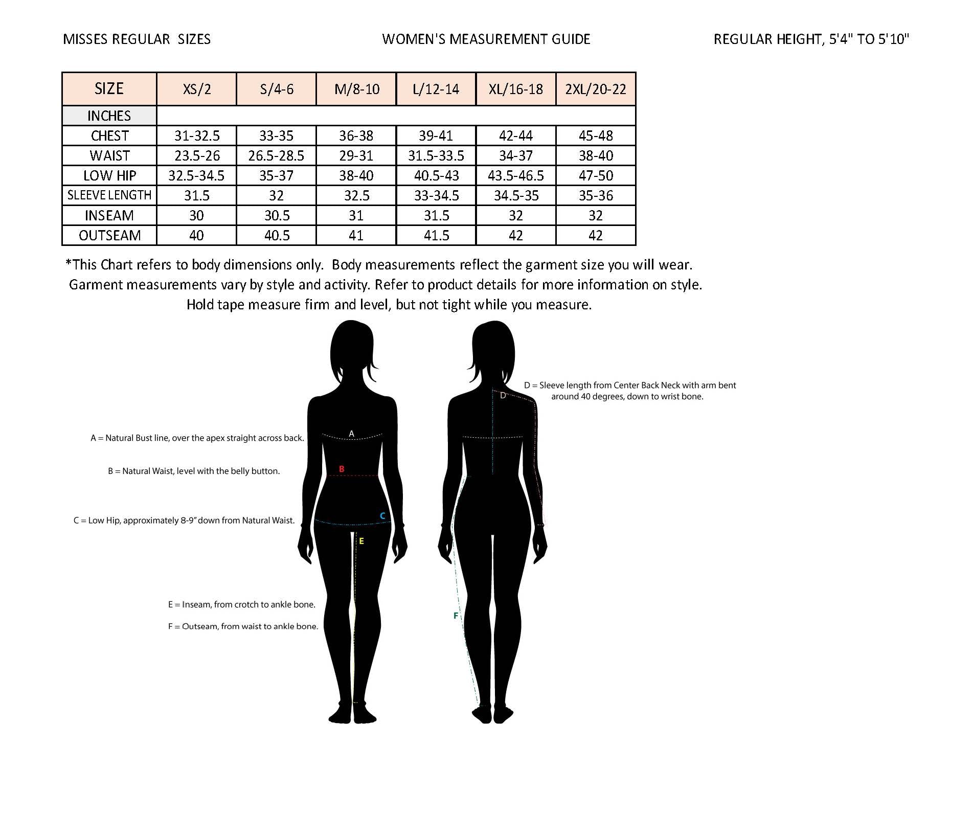 drake jacket size chart