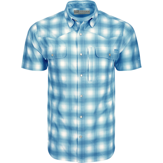 Men's Ducks Unlimited Fishing Theme Shirt 3/$20  Blue plaid dress shirt,  Stafford shirts, Western style shirt